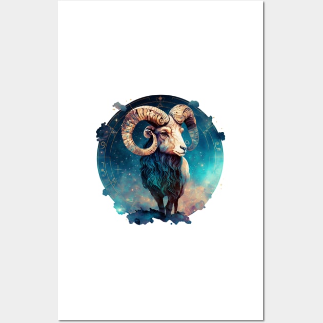 Aries Zodiac Sign Wall Art by Sarahmw